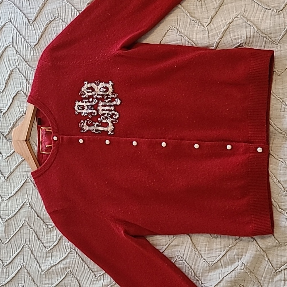 Vintage L.A.M.B. Beaded Cardigan - Picture 14 of 14